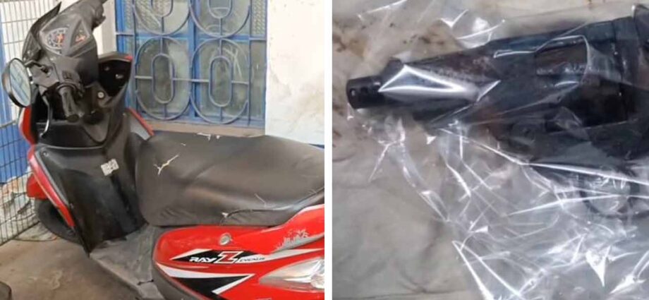 ভাগ্নির বিয়ে আটকাতে মামার ‘ভয়ঙ্কর’ ছক: স্কুটারে অস্ত্র রেখে ফাঁসানোর দায়ে গ্রেফতার ভাগ্নির বিয়ে আটকাতে মামার ‘ভয়ঙ্কর’ ছক: স্কুটারে অস্ত্র রেখে ফাঁসানোর দায়ে গ্রেফতার