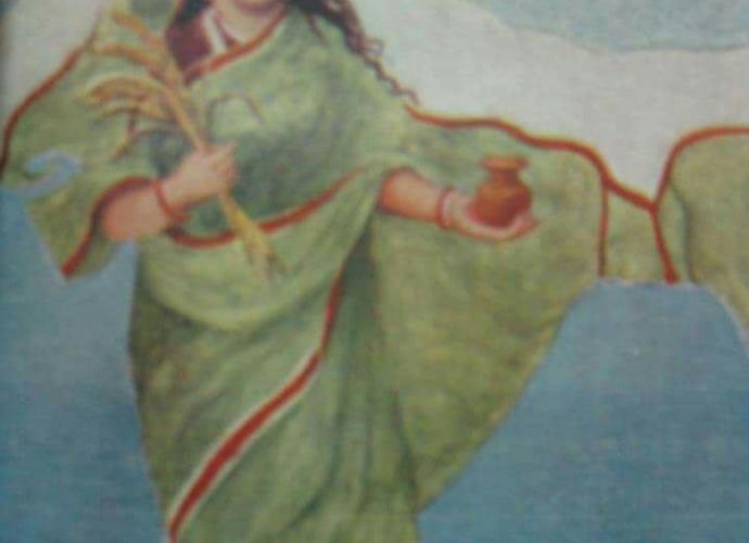 শতবর্ষ আগের বাংলা বইতে ভারতমাতার ছবি