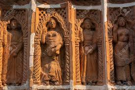 Terracotta Art Works On The Temple Walls Of Lalji Temple Of Kalna ...