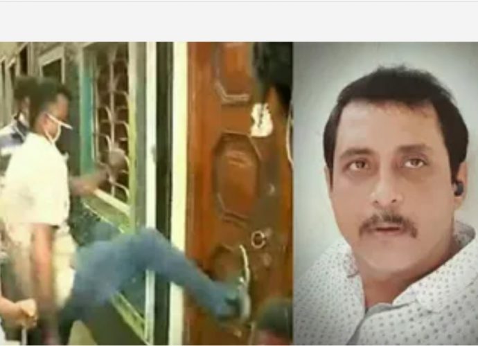 ঘরের দরজা ভেঙে বিজেপি নেতা সজল ঘোষকে গ্রেফতার করল পুলিশ , তীব্র নিন্দা দিলীপ ঘোষের