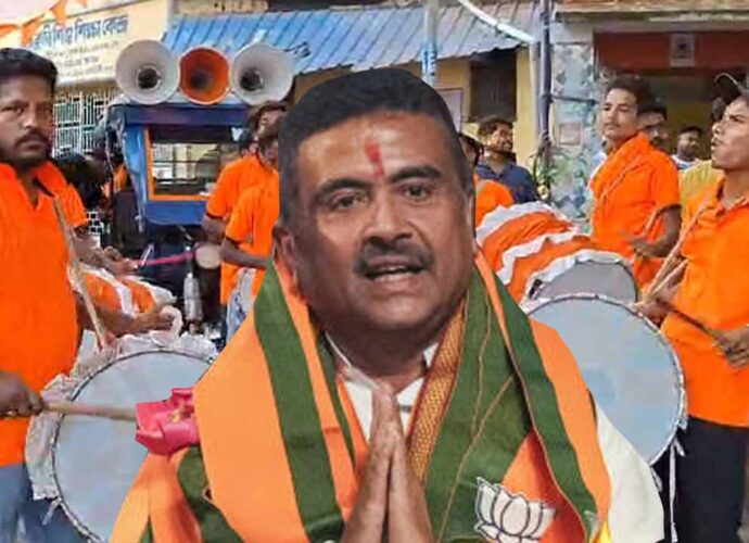 রাজ্যে প্রথম ‘মেদিনীপুরের ভূমিপুত্র’ মুখ্যমন্ত্রী: গেরুয়া আবিরে ভাসছে কাঁথি ও নন্দীগ্রাম