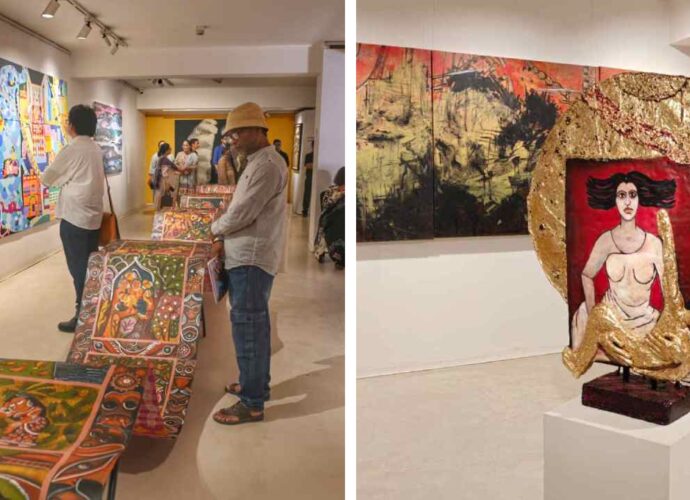 থিমেটিক ‘সামার শো’ সিমা গ্যালারিতে: নবীন-প্রবীণের মেলবন্ধনে ফুটে উঠল ‘ম্যাক্সিমালিজ়ম ইন ইন্ডিয়ান আর্ট’