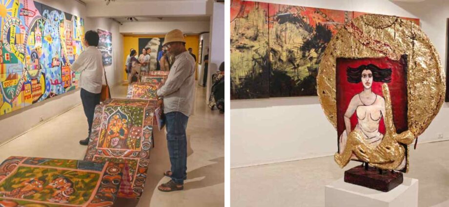 থিমেটিক ‘সামার শো’ সিমা গ্যালারিতে: নবীন-প্রবীণের মেলবন্ধনে ফুটে উঠল ‘ম্যাক্সিমালিজ়ম ইন ইন্ডিয়ান আর্ট’