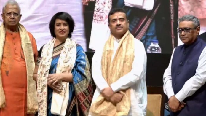 ‘ইতিহাস মনে রাখে কারা দরজা বন্ধ করেছিল, মনে রাখবে কারা দরজা খুলেছিল’! শুভেন্দুর থেকে সংবর্ধনা পেয়ে বললেন তসলিমা ‘ইতিহাস মনে রাখে কারা দরজা বন্ধ করেছিল, মনে রাখবে কারা দরজা খুলেছিল’! শুভেন্দুর থেকে সংবর্ধনা পেয়ে বললেন তসলিমা