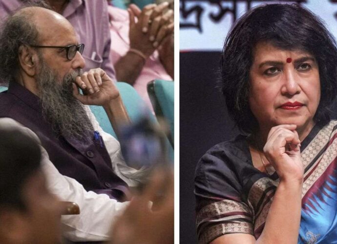 রবীন্দ্র সদনের ঘটনায় দুঃখপ্রকাশ তসলিমা নাসরিনের: ‘জয় গোস্বামীর পাশাপাশি অপমানিত আমি নিজে নির্দেশিতও’ রবীন্দ্র সদনের ঘটনায় দুঃখপ্রকাশ তসলিমা নাসরিনের: ‘জয় গোস্বামীর পাশাপাশি অপমানিত আমি নিজে নির্দেশিতও’