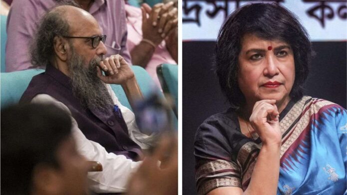 রবীন্দ্র সদনের ঘটনায় দুঃখপ্রকাশ তসলিমা নাসরিনের: ‘জয় গোস্বামীর পাশাপাশি অপমানিত আমি নিজে নির্দেশিতও’