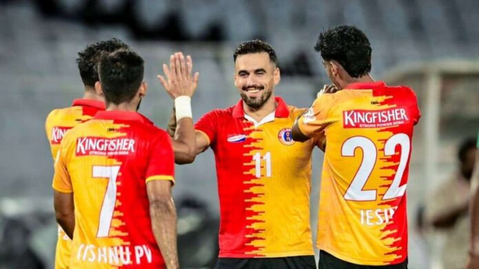 সাউথ ইউনাইটেডকে ৫-০ গোলে উড়িয়ে কোয়ার্টার ফাইনালের দৌড়ে অ্যাডভান্টেজ ইস্টবেঙ্গলের সাউথ ইউনাইটেডকে ৫-০ গোলে উড়িয়ে কোয়ার্টার ফাইনালের দৌড়ে অ্যাডভান্টেজ ইস্টবেঙ্গলের