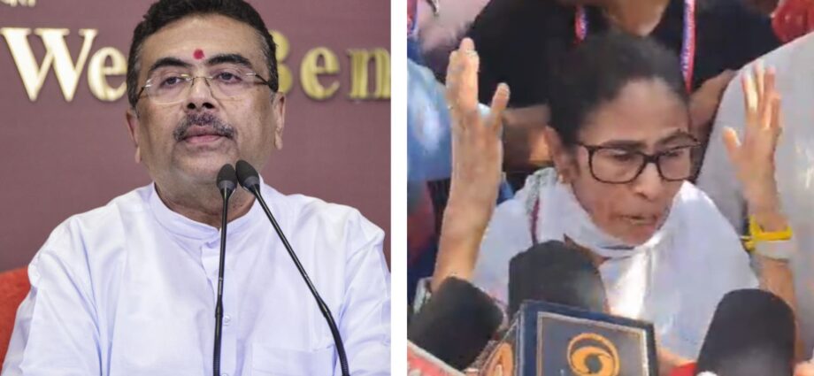 বীজপুরের ঘটনা নিয়ে মমতাকে তীব্র কটাক্ষ শুভেন্দুর: “বিজেপি নয়, জনরোষের শিকার প্রাক্তন মুখ্যমন্ত্রী” বীজপুরের ঘটনা নিয়ে মমতাকে তীব্র কটাক্ষ শুভেন্দুর: “বিজেপি নয়, জনরোষের শিকার প্রাক্তন মুখ্যমন্ত্রী”