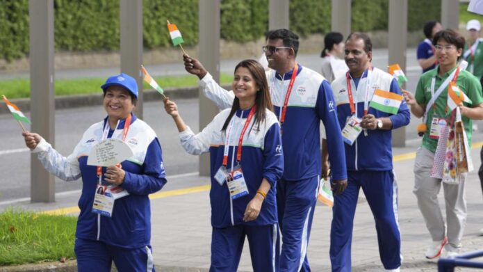 জাপানে এশিয়াডে বিশৃঙ্খলা: পতাকা উত্তোলনে ৫ ঘণ্টা অপেক্ষা ভারতীয় দলের, দক্ষিণ কোরিয়ার ম্যাচে বেজে উঠল উত্তর কোরিয়ার জাতীয় সঙ্গীত জাপানে এশিয়াডে বিশৃঙ্খলা: পতাকা উত্তোলনে ৫ ঘণ্টা অপেক্ষা ভারতীয় দলের, দক্ষিণ কোরিয়ার ম্যাচে বেজে উঠল উত্তর কোরিয়ার জাতীয় সঙ্গীত