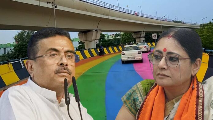 পশ্চিমবঙ্গে বিজেপি সরকারের প্রথম দুর্গাপুজো: শহর সাজানোর উদ্যোগ ও রাস্তা রঙ করা নিয়ে বিতর্ক পশ্চিমবঙ্গে বিজেপি সরকারের প্রথম দুর্গাপুজো: শহর সাজানোর উদ্যোগ ও রাস্তা রঙ করা নিয়ে বিতর্ক