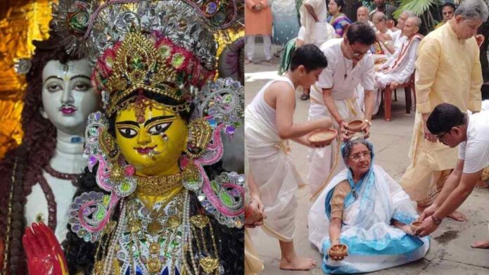 ২৬০ বছরের প্রাচীন ঐতিহ্য, উত্তর কলকাতার মালাপাড়া মল্লিকবাড়ির দুর্গোৎসবে পুজো পান স্বয়ং শিবের কোলে বসা দুর্গা ২৬০ বছরের প্রাচীন ঐতিহ্য, উত্তর কলকাতার মালাপাড়া মল্লিকবাড়ির দুর্গোৎসবে পুজো পান স্বয়ং শিবের কোলে বসা দুর্গা