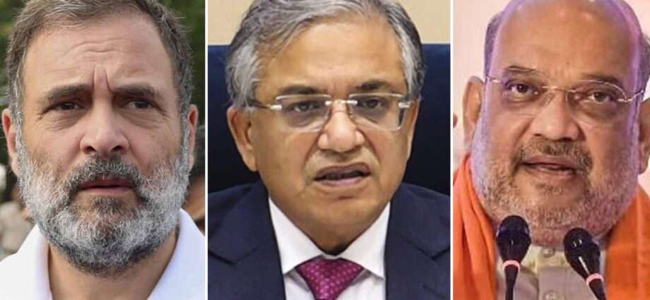 জ্ঞানেশ কুমারের ‘প্রতীকী ইমপিচমেন্ট’: প্রতিকূল আবহাওয়ায় পিছিয়ে গেল ‘ইন্ডিয়া’ জোটের কর্মসূচি, পাল্টা চ্যালেঞ্জ অমিত শাহের